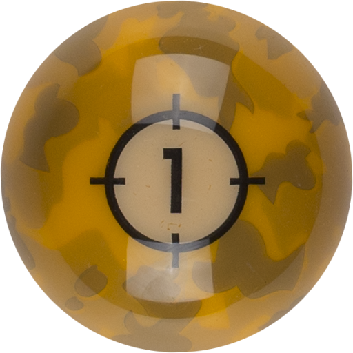 RBCAM_01 Aramith Camouflage Replacement Ball – #1 | Golden Break Billiards